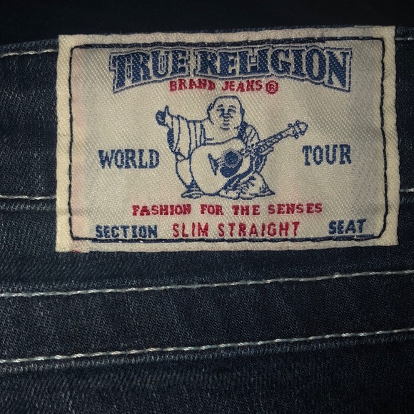 Auth True Religion slim straight diamond jeans - Picture 5 of 9